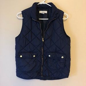 navy blue vest with gold details